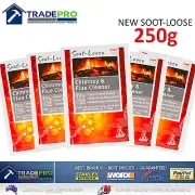 Soot Loose Chimney Flue Fire Cleaner 250g NEW Genuine Rubbedin Fireplace Clean