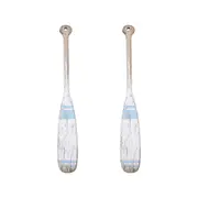 2PK Lavida Oar Rustic LRG Home/Office Beachside Ornament Decor 99x14cm BLU/WHT
