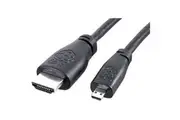 Raspberry Pi Official 1M Black Cable Micro-HDMI to Standard HDMI (type A) for