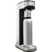 DrinkMate Sparkling Water Soda Maker Silver Stainless Steel LUX Bundle 1L Bottle