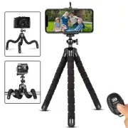 Phone Tripod,Portable and Flexible Adjustable Cell Phone Stand Holder with Re...