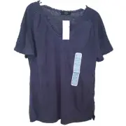 MODERN CANVAS Ladies' Summer Tee in Navy, Small