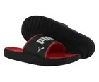 Puma Softride Slide Massage Mens Shoes Size 11, Color: Black/White/High Risk Red