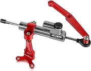 Motorcycle steering damper For CFMOTO 450SR 2022 Motorcycle Steering Damper Stabilizer Bracket Support Mounting Motorcycle Steering Damper Bracket Set