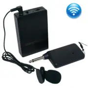Wireless Cordless Clip-on Lapel Tie Microphone Mic Transmitter Set Mini