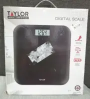 Taylor Digital Scale~ 12" x 12.7" Platform~ 2.8" x 1.1" Readout~ 400lb Cap.~ NEW