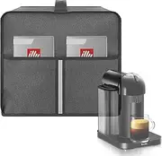 [Kingshion] Dust Cover Compatible with Nespresso Vertuo Coffee and Espresso Maker by Breville,The Pearl Cotton Inside Enhances Protection of The Machine -Dark Grey