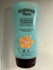 Hawaiian Tropic After Sun Lotion Weightless Hydration 6 Oz Coconut & Papaya