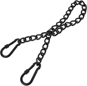 HAKIDZEL Durable Hanging Chain for Hammocks and Punching Bags with Spring Snap Hooks Versatile Steel Swing Hanger for Use for Gardens Parks and Playgrounds