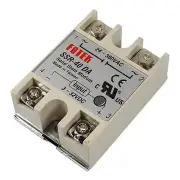 5PCS 24V-380V 40A 250V SSR-40 DA Solid State Relay Module 3-32V DC To AC Z3
