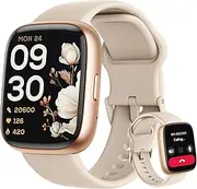 SmartWatch, Alexa Built-in, Answer/Make Calls SmartWatch Women Men, 1.83" Smartwatch IP68 Waterproof Sports Watch, Heart Rate SpO2 Sleep Stress Monitor, Step Counter Watch for Android & iOS Phone