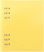 Filofax Clipbook Classic Pastels A5 Notebook - Lemon