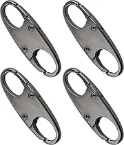 [Generic] 4 Pcs Suitcase Locks, Anti Theft Luggage Locks, Mini Zipper Padlocks for Small Carabiner Clips & Suitcase Padlock, Detachable Double-Sided Zip Clips for Travel Camping & Hiking Suitcase Lock