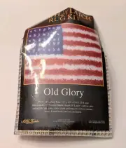 MCG Textiles Old Glory American Flag Graph N’ Latch Rug Kit 13” x 10” Hook Tool