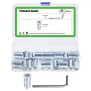 25PcsThreaded Inserts, 5/16"-18x1" Nut Threaded Insert for Wood Working Tools