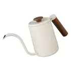 (600Ml Beige) Coffee Hand-Pour Pot 304 Stainless Steel Coffee Pot Wenge
