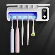 Toothbrush Sanitizer and Holder, UV Toothbrush Sanitizer Holder for Bathroom ...