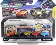 Micro Machines 2021 Series 4 World Pack #11 GM Icons: ZR1 Corvette, Pontiac Trans Am, '63 Split Window Corvette, IROC-Z Camaro, Cadillac CTS V