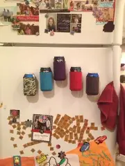 2 Magnetic Can Holders (Koozie, Coozie) Holiday Gift, Tailgate, Golf, BBQ, Fridg
