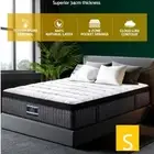 Single Bed Mattress Euro Top 9 Zone Pocket Spring Latex Foam Medium Firm 34cm