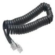 Samsung Falcon iDCS 7ft Handset Cord Black Curly Coil