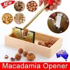 Macadamia Opener Peeling Machine Walnut Nut Cracker Tool w/ Handle Multipurpose