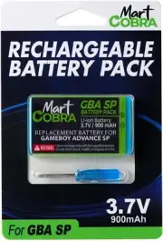 Mart Cobra Gameboy Advance SP Battery Pack (Rechargeable) with Screwdriver