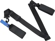 DECOMELODY Adjustable Snowboard Carry Strap Durable Snowboard Accessory with Strong Hook and Loop Fastener for Easy Installation and Transport for Skiing and Yoga Mats