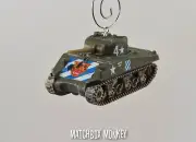 USA Sherman M4 Tank Korean War WWII Skeeter Hawk Custom Christmas Ornament 1/72