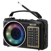 Portable Radio AM FM Shortwave Small Retro Vintage Radio Bluetooth Speaker wi...