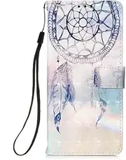 [Bnvdfre] for Samsung Galaxy A15 4G/5G Case Protective Wallet Flip Phone Case Shockproof Card Holder Magnetic Stand Cover for Samsung Galaxy A15 4G/5G,Wind chimes