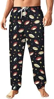 [Generic] Men's Sweatpants, Cosmic Rugby and Stars-43, Polyester Joggers, Sweatpants Jogging Pants for Workout Running