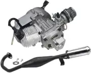 50CC 49CC 2 Stroke Engine Motor + Exhaust Pocket Mini ATV Buggy Dirt Quad Bike