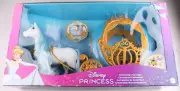 Disney Princess Cinderella Rolling Carriage & Horse with Brushable Mane & Tail