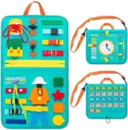 Montessori Busy Book Early Learning Sensory Play Travel Activity