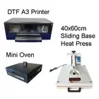 DTF XP600 Single Head A3 Printer + Mini Oven + 40x60cm Sliding Baase Heat Press