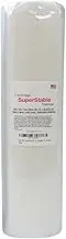(38cm x 25 yards) - H2O "Eau" Gone White FSL 38cm x 25 Yard Roll. Wash n Gone - Wash Away - SuperStable Embroidery Stabiliser Backing
