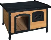 Dog Kennel House, Extra Large Kennels Portable Wooden Pet Puppy Houses Crate Cab