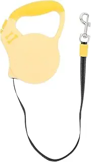 Dog Leash Reflective Nylon Leash Pet Automatic Traction Rope Dog Walking Rope Yellow Silica Gel