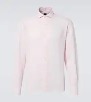 [Fedeli] Fedeli Linen Oxford shirt UK 16 pink