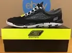 NIB Skechers NEW Vintage Rare Go Bionic Mens Running Shoes 6.5 Black Silver E8