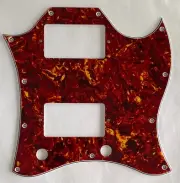 Guitar Pickguard For Gibson US SG Standard Full Face Style,4 Ply Red Tortoise