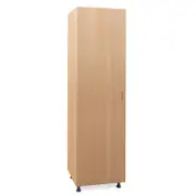 Flatpax Utility 450mm Woodgrain 1 Door Tall Cupboard