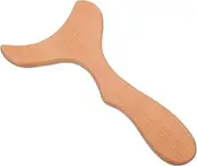 Ergonomic Grip Massage Scraper Wood Scraping Tool Portable Facial Body Massage Plate Dredging Tool