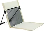 Dualoai Floor Chair Cushion Pad Lounge Multipurpose Beach Seat Foldable Cushion for Picnic Traveling Hiking Trekking Backpacking, White