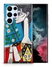 CASE COVER FOR SAMSUNG GALAXY|PABLO PICASSO - JACQUELINE WITH FLOWERS ART