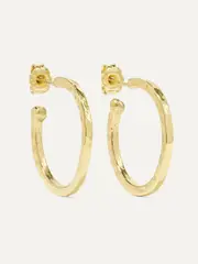 [Jennifer Meyer] Jennifer Meyer - Hammered 18-karat Gold Hoop Earrings - One size One size Gold