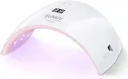 SUNUV UV LED Nail Dryer Gel Nail Light, UV Nail Light 30s/60s Stopwatch, LCD Display, Suitable for All Gels, for Family Manicure / Pedicure Art Salons