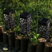 CLORA 12PCS Solar LED Pathway Lights Automatic Outdoor for Garden Patio Yard Lawn Lamp Cool White