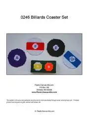 Billiards-Pool- Coaster Set-Plastic Canvas Pattern or Kit